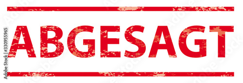 Stempel Abgesagt