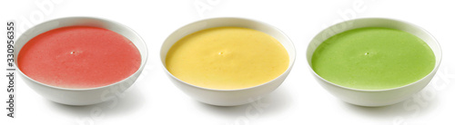 bowl of vegetable cream soup