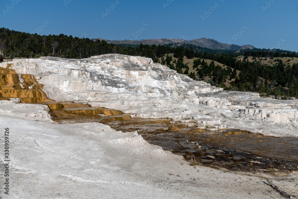 mammoth hot springs yellowstone national park mammoth hot springs yellowstone national park