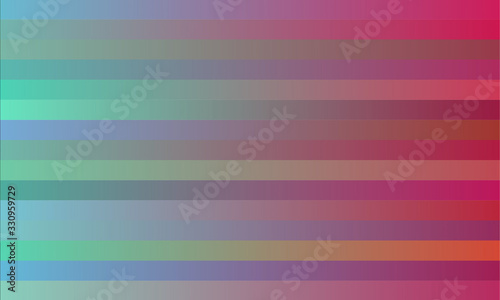 red orange green stripes abstract vector background. Simple pattern.