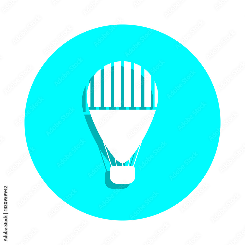 Balloon badge icon. Simple glyph, flat vector of web icons for ui and ux, website or mobile application