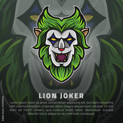 The lion joker face