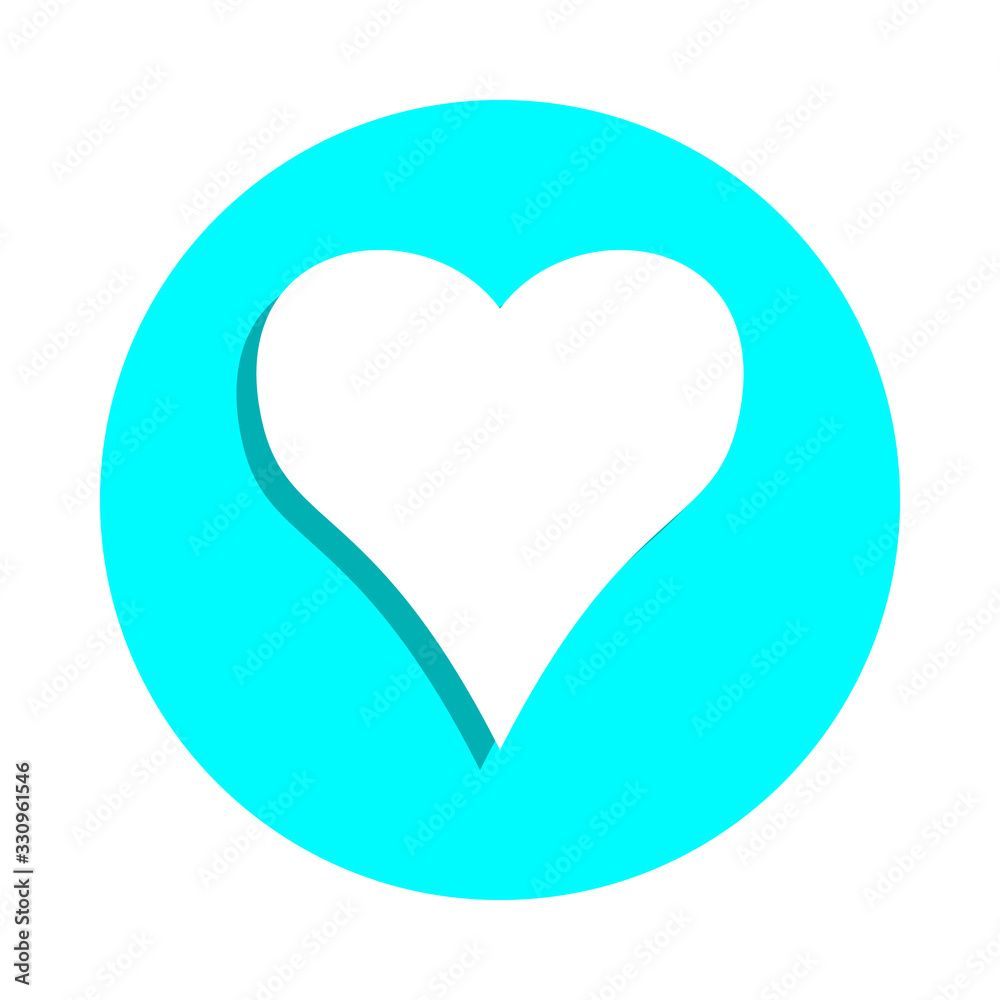 A heart badge icon. Simple glyph, flat vector of web icons for ui and ux, website or mobile application A heart badge icon. Simple glyph, flat vector of web icons for ui and ux, website or mobile application