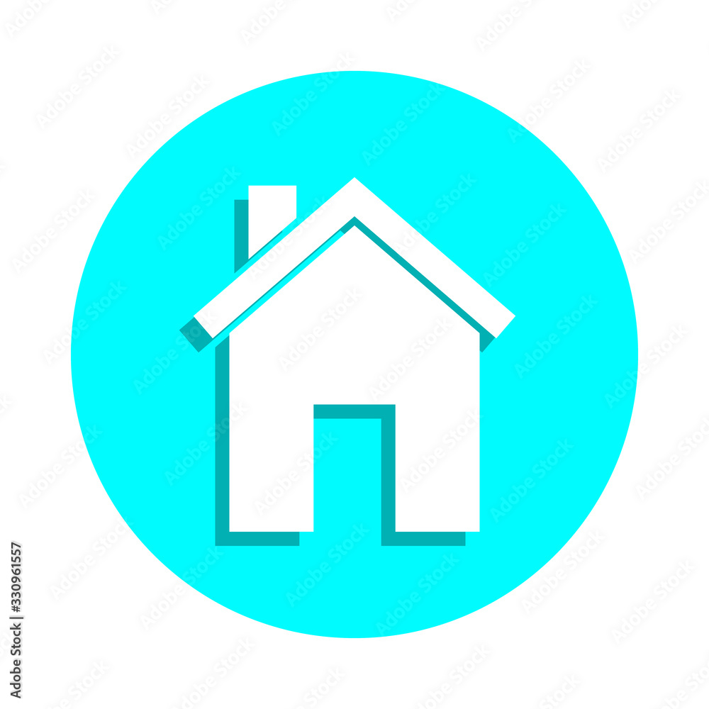 House badge icon. Simple glyph, flat vector of web icons for ui and ux, website or mobile application House badge icon. Simple glyph, flat vector of web icons for ui and ux, website or mobile application