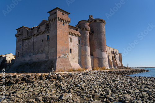 Medieval castle in Santa Severina in Lazio, Italy photo