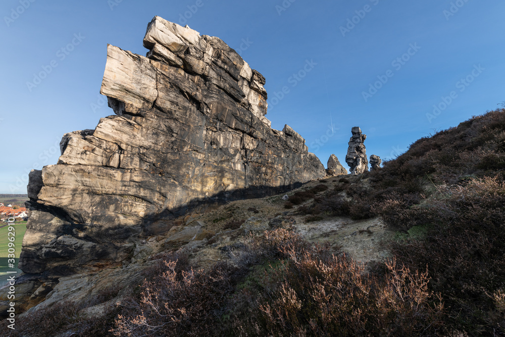 Fototapeta premium devil's wall in saxony-anhalt