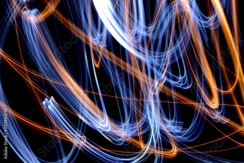 Light painting in nature - Landscape Background