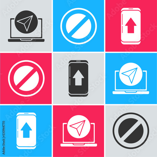 Set Infographic of city map navigation, Stop sign and Infographic of city map navigation icon. Vector