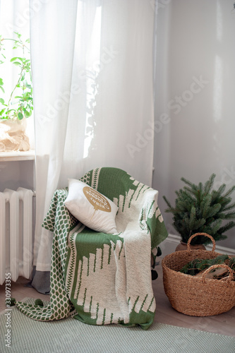 Bedspread chair and pillow