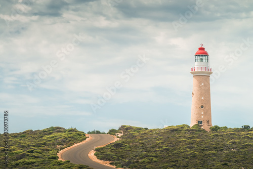 Cape Du Couedic Lighthouse by winding road  Kangaroo Island