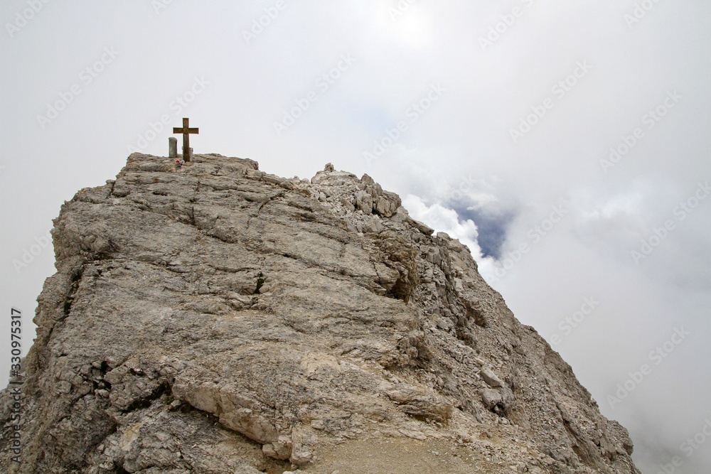 Peak of Cristallo di Mezzo, Dolomites, Italy 