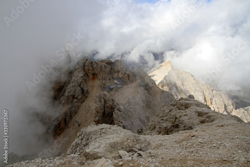 View from Cristallo di Mezzo, Dolomites, Italy