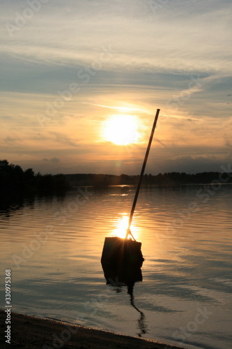 Tableau sur toile Boot Stausee