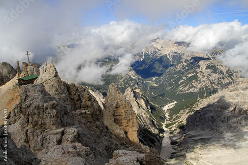 Rifugio Lorenzi alpine hut, Dolomites, Veneto region, Italy photo