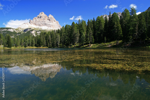 Lake Misurina near Auronzo di Cadore, Dolomites, Italy 