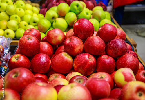 fruit apples in the store