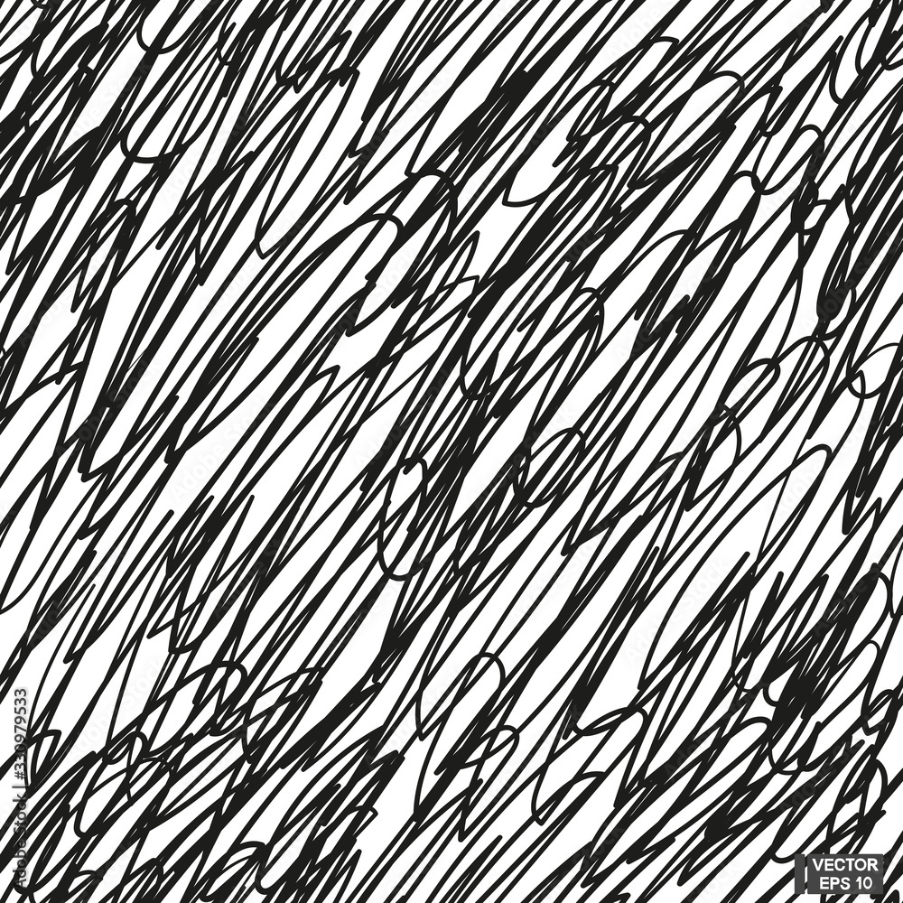 Scribble texture. Black and white seamless patterns. Scribble texture. Black and white seamless patterns.