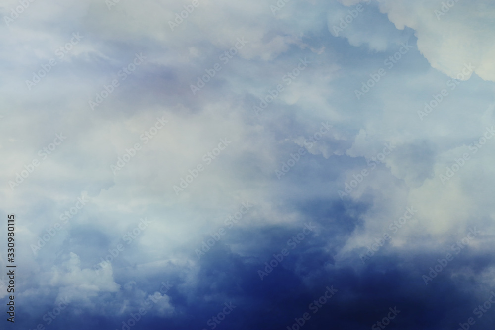 Obraz premium Image of stormy sky and clouds