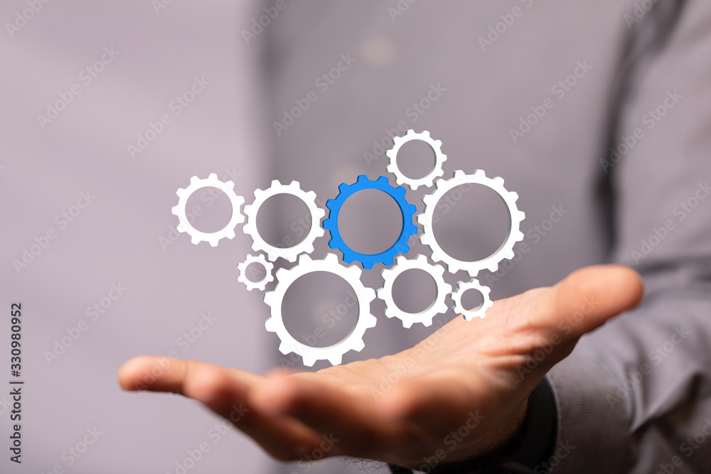 gear Technology setting concept background. gear Technology setting concept background.