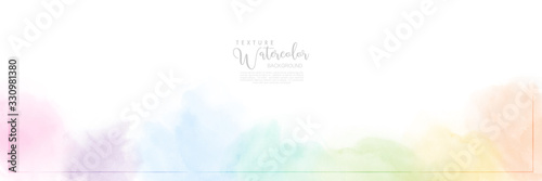Abstract pastel watercolor for background photo