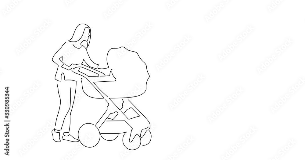 Maternity line drawing, animated illustration design. Maternity collection. Maternity line drawing, animated illustration design. Maternity collection.