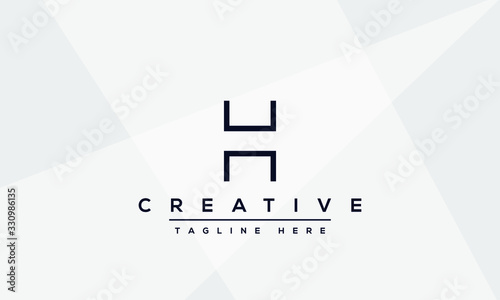 Modern creative letter H vector logo design. Minimalist H stylish monogram initial based icon. photo