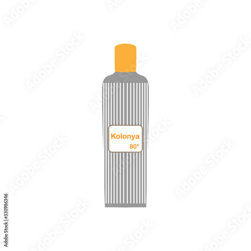 Cologne icon. Hygienic cleaner. Vector illustration.