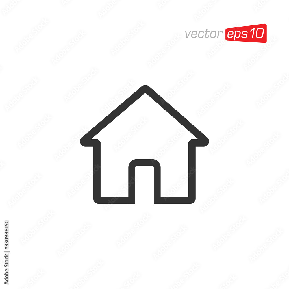 Fototapeta premium Home or House Icon Design Vector