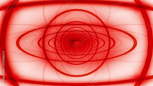 Loop able futuristic Red beam light loop tunnel design for any banner, template wall footage background.