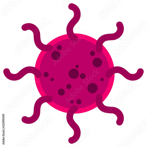 Bacterial virus icon 