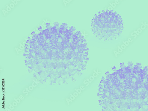 3d Model des Coronavirus SARS-CoV-2 Pandemie Covid-19