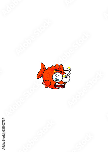 confused golden fish icon