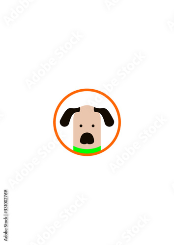 Dog head cute