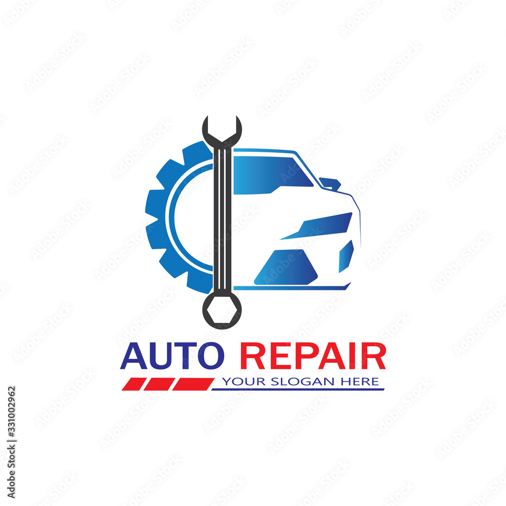 Auto Repairing Logo Vector. Automotive and Transportation Logo template
