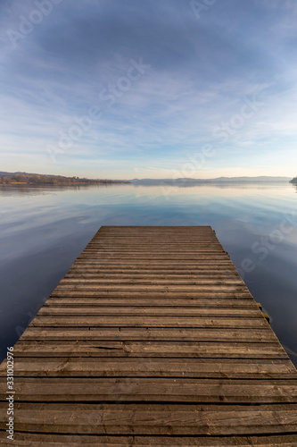 view of lake Varese on a beautiful sunny day