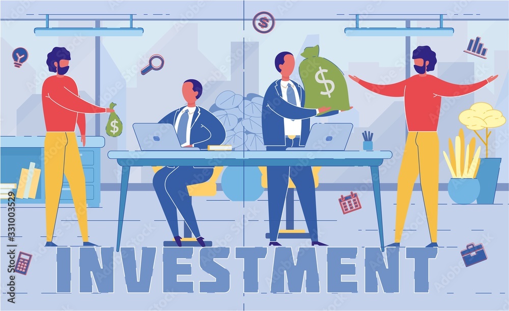 Investment Marker Experts Word Concept Banner Investment Marker Experts Word Concept Banner