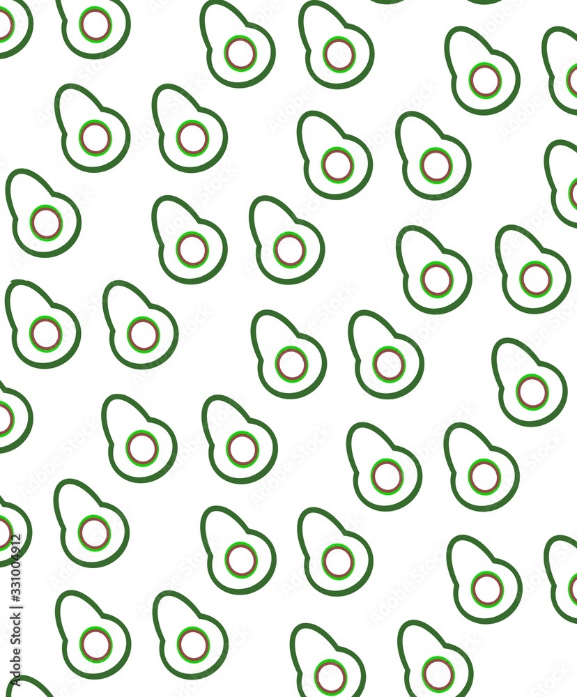 background pattern green little avocados background pattern green little avocados