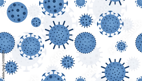 Corona Virus background, place for a text. Virus from China, corona virus danger and outbreak.