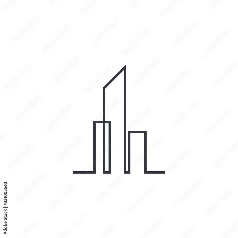 modern architecture logo template vector icon