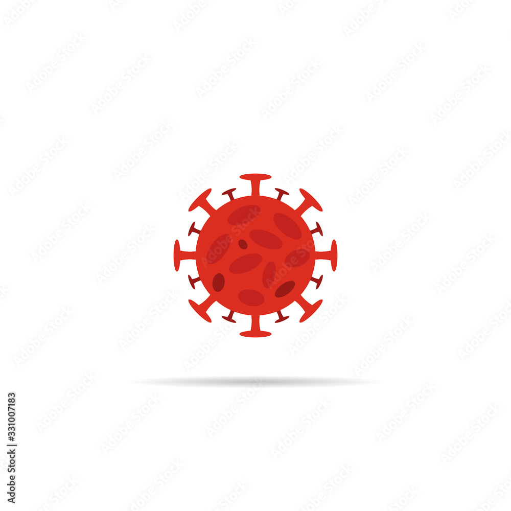 Coronavirus Vector Icon. Infographic Element . Virus Cell Icon. Corona Virus Sign Icon. Wuhan Pneumonia. COVID-19 NCOV-2019 Corona Virus Abbreviation. Bacteria Scheme. Vector Illustration Coronavirus Vector Icon. Infographic Element . Virus Cell Icon. Corona Virus Sign Icon. Wuhan Pneumonia. COVID-19 NCOV-2019 Corona Virus Abbreviation. Bacteria Scheme. Vector Illustration