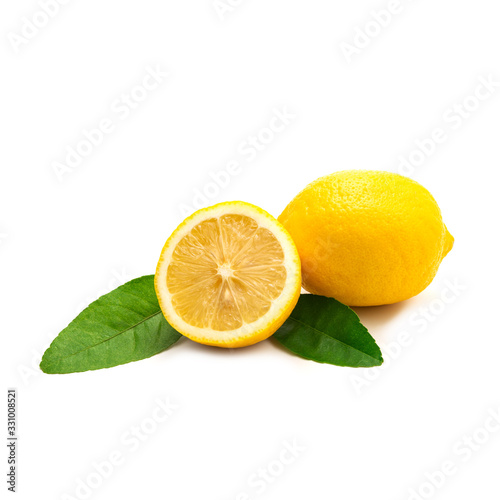 Fresh lemon isolated on white background. Food and healthy concept. © krisana