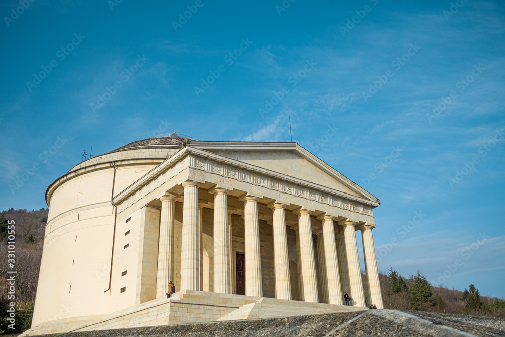 Anthony Canova temple in Possagno city in Treviso, italy, an example of italian neoclassic architecture