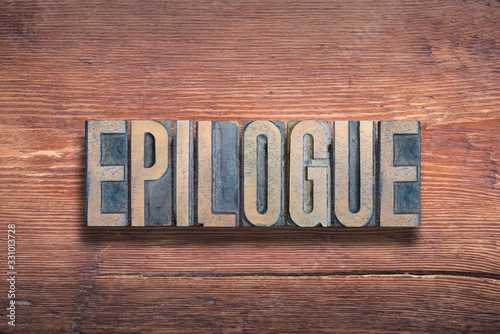 Tableau sur toile epilogue word wood