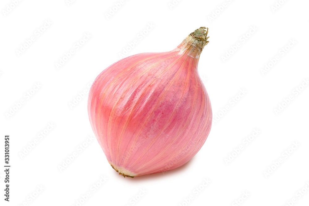 Fototapeta premium Fresh onion isolate on white background with clipping path