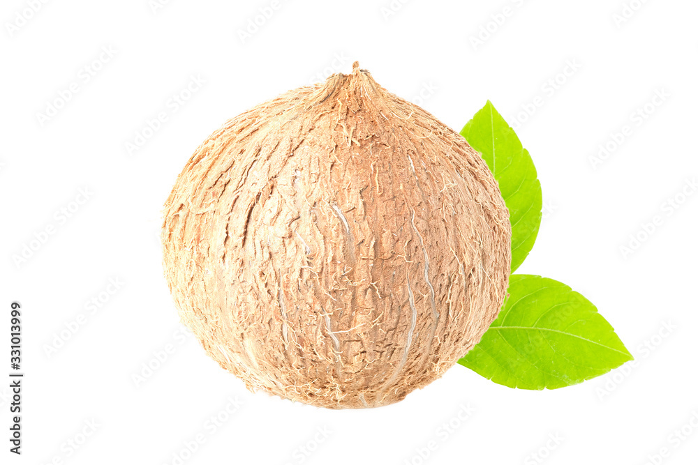 Fototapeta premium Coconut. Coconut isolated on white background. Full depth of field.