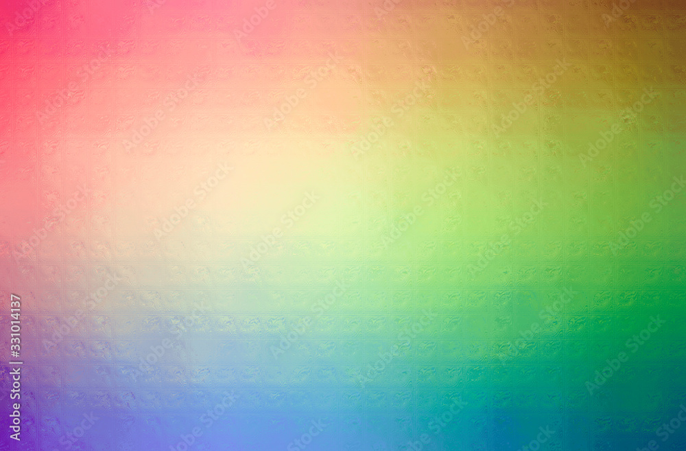 Abstract illustration of green, pink, red, yellow Glass Blocks background Abstract illustration of green, pink, red, yellow Glass Blocks background