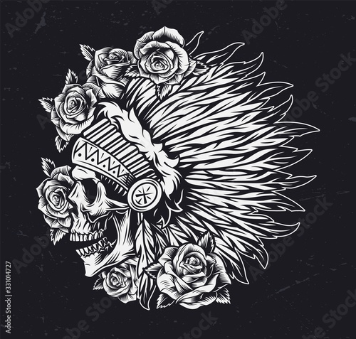 Monochrome wild west template