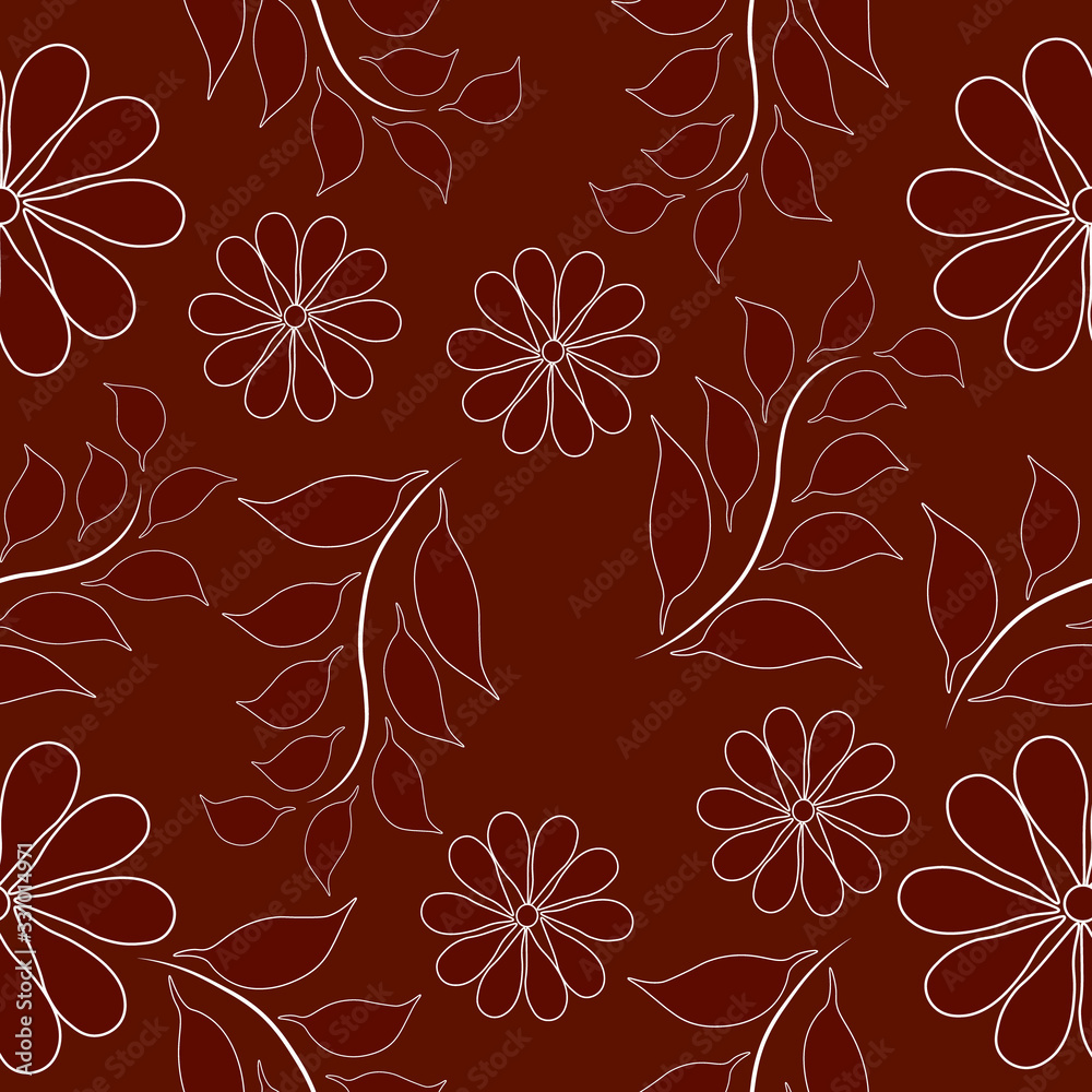 Floral elegance elements seamless pattern. Floral elegance elements seamless pattern.
