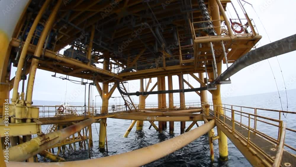 Inside oil drill rig platform on the sea 8 Inside oil drill rig platform on the sea 8