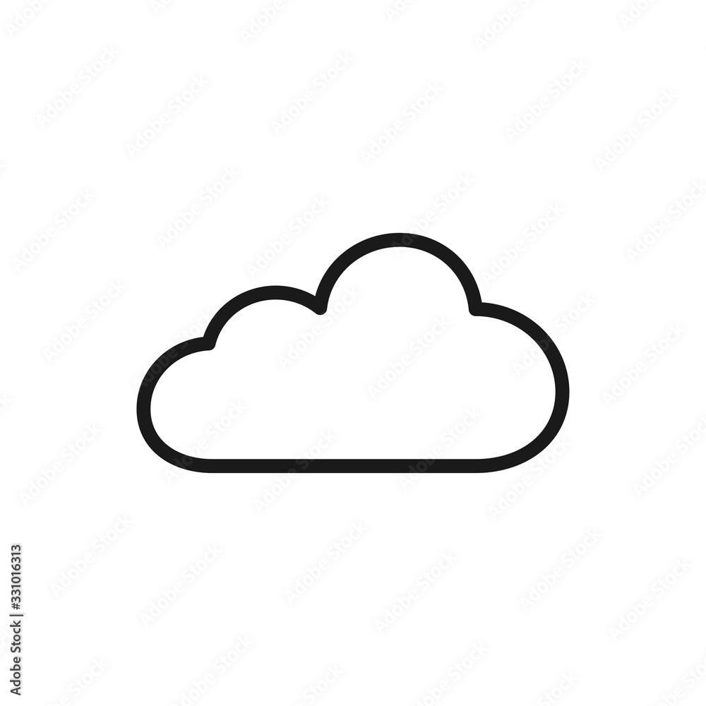 cloud icon in trendy flat style cloud icon in trendy flat style